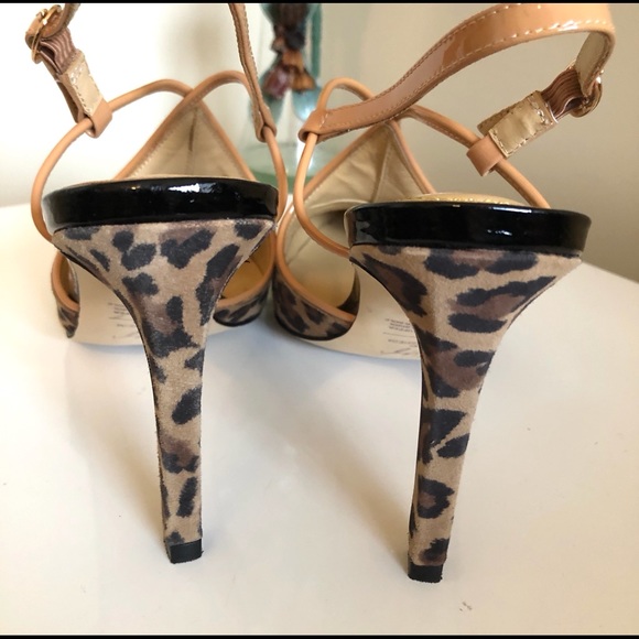 Zizi Leather Animal Print Pointy Toe Shoes - Picture 3 of 6